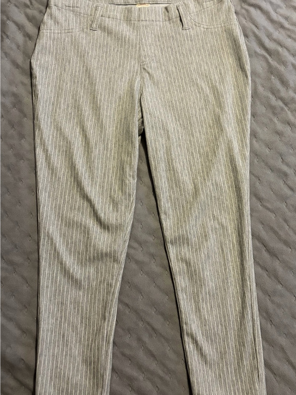 Faded Glory Gray Pinstripe Dress Pants